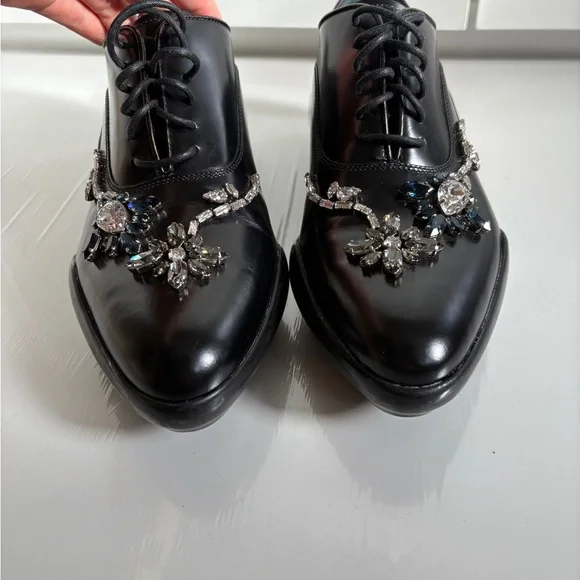 Prada crystal embellished runway loafers - Picture 7 of 10